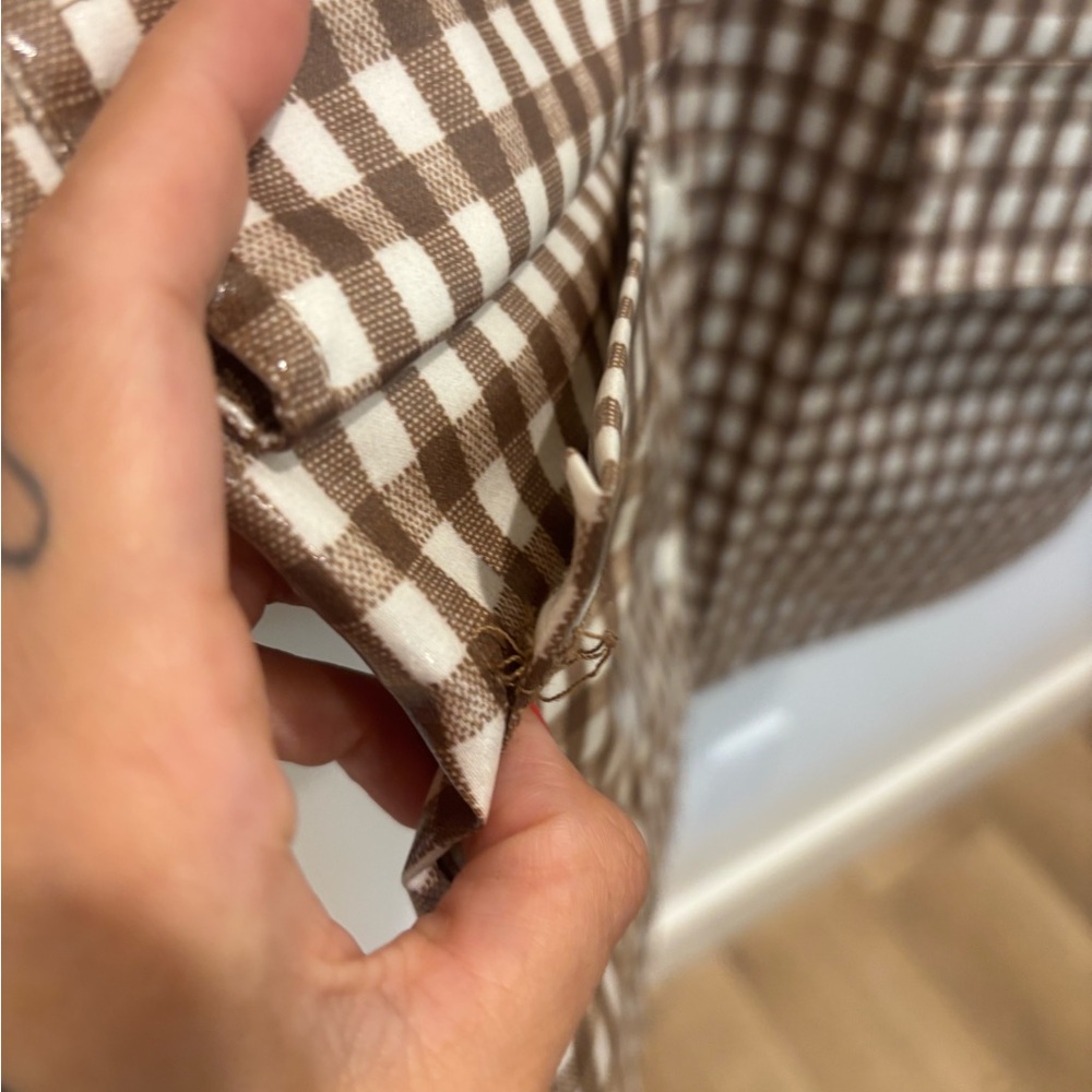 Loeffler Randall Gingham Rain Coat Large - Picture 4 of 10